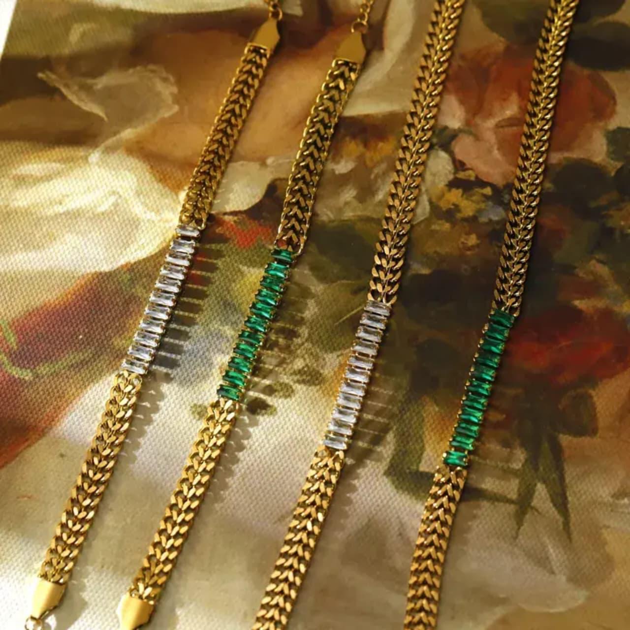 Elora Luxe Emerald Bracelet