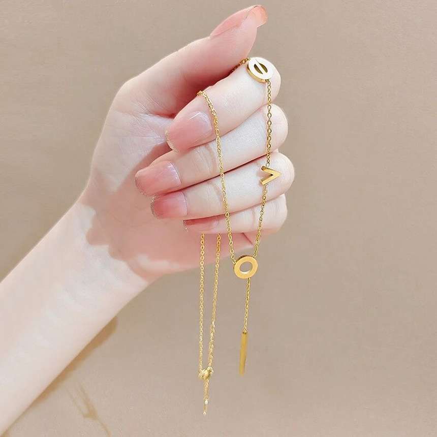 Golden Love Drop Necklace