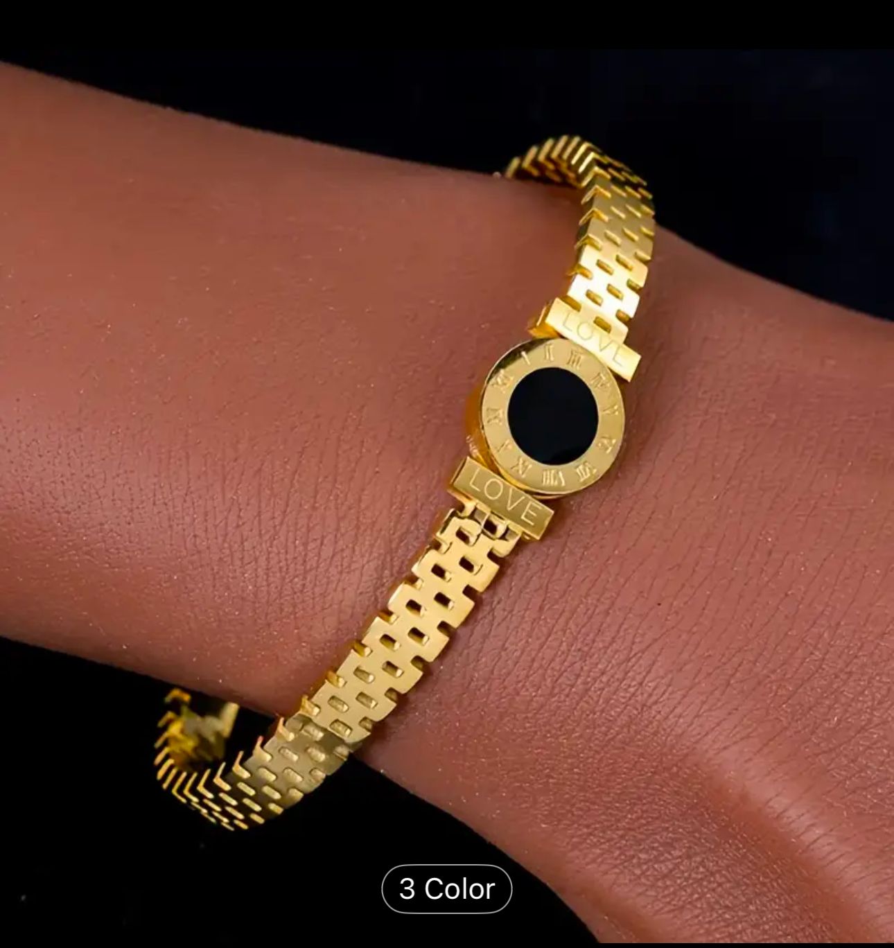 Elysian Love Roman Dial Bracelet – Gold