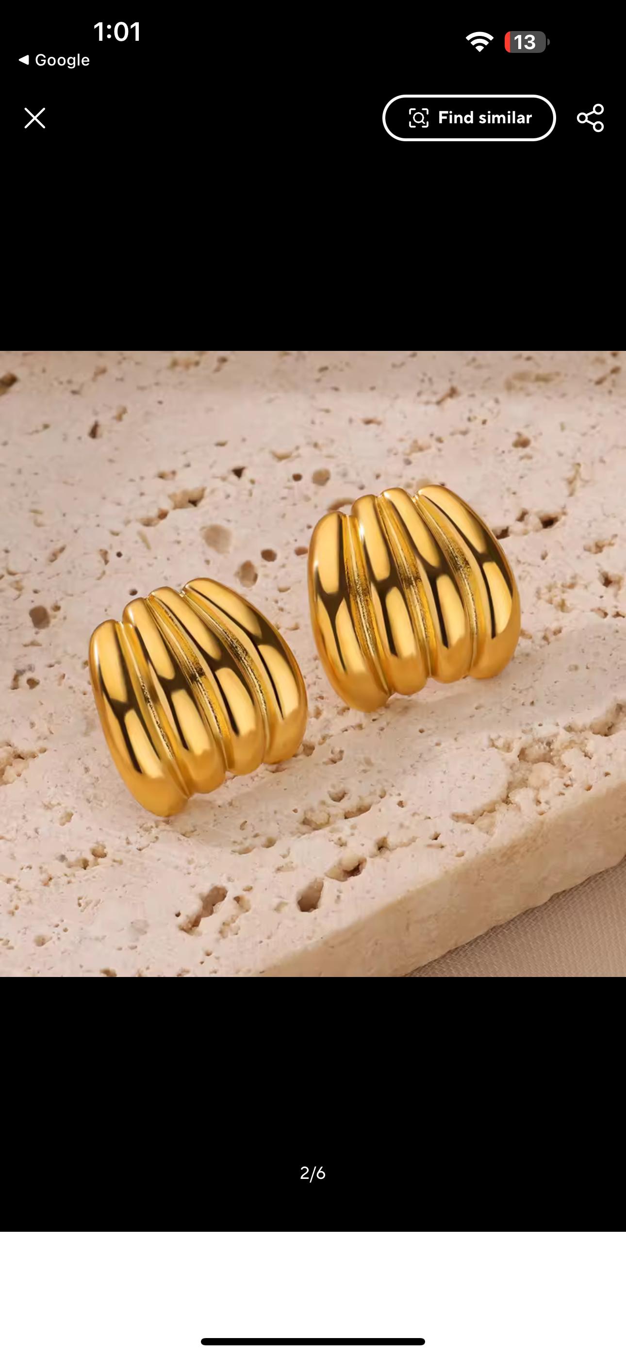 Aurora Ribbed Dome Earrings