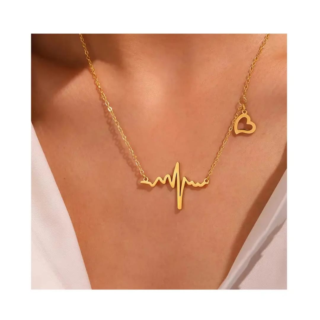 Heartbeat of Love Necklace – Gold Plated