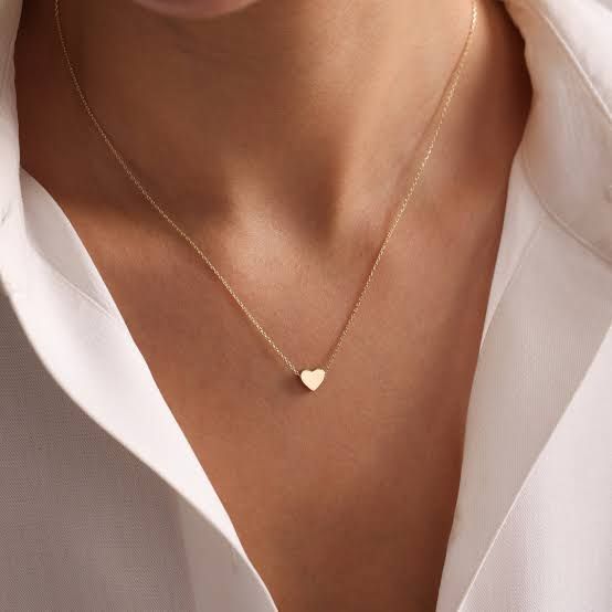 Golden Heartbeat Pendant Necklace