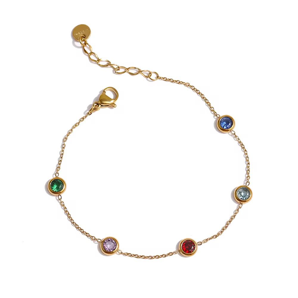 Multicolor Gemstone Bracelet