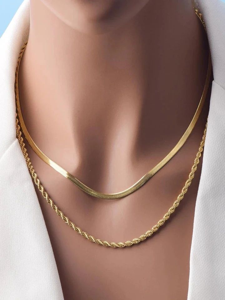 Golden Duo Luxe Chain Set