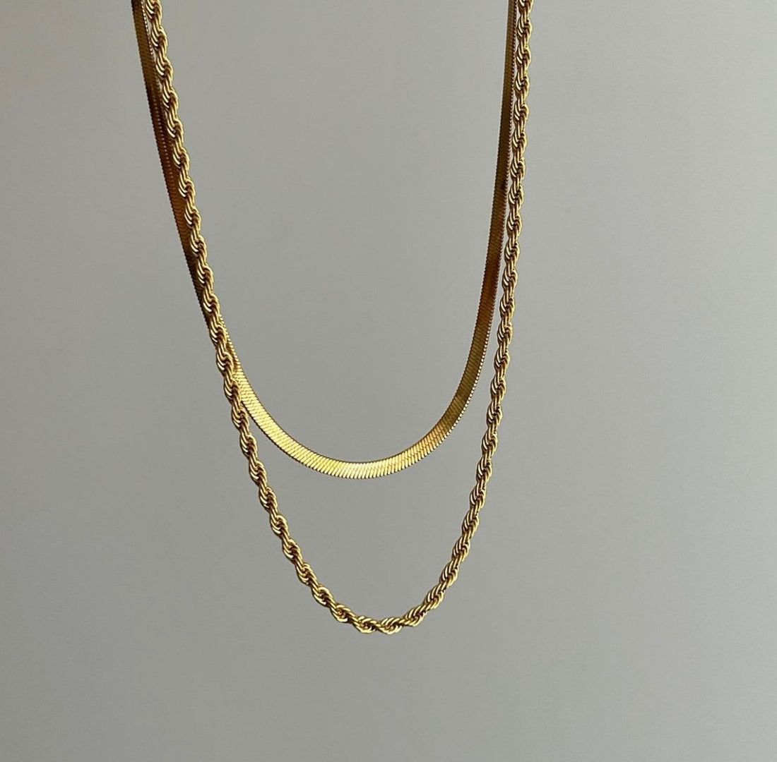 Golden Duo Luxe Chain Set