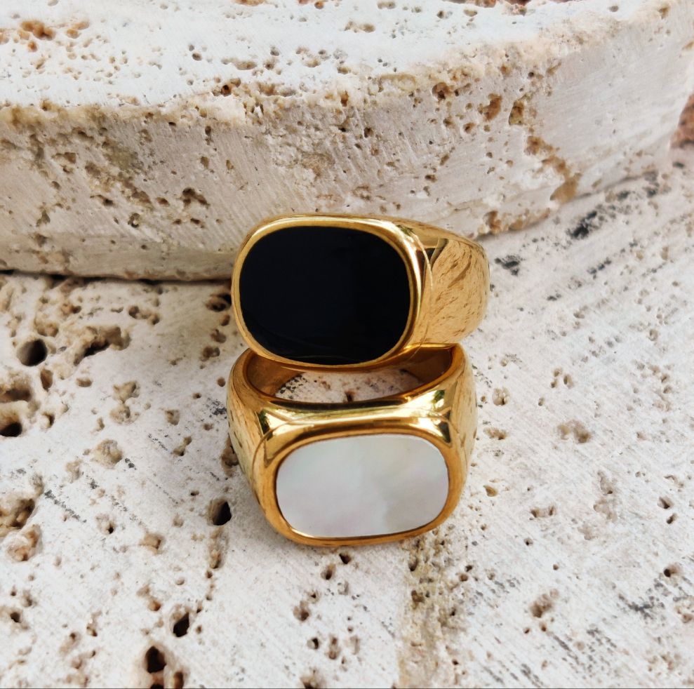 Dual Aura Statement Rings