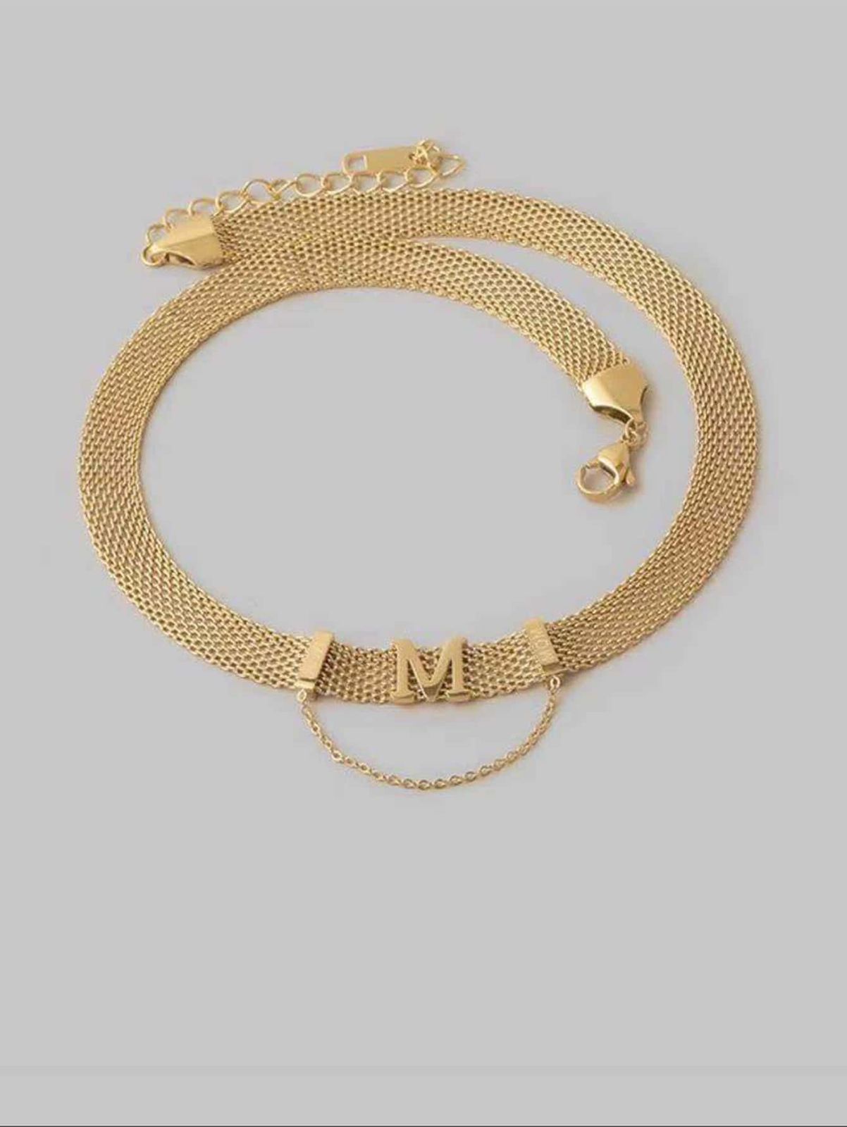 Monogram Mesh ‘M’ Choker Necklace
