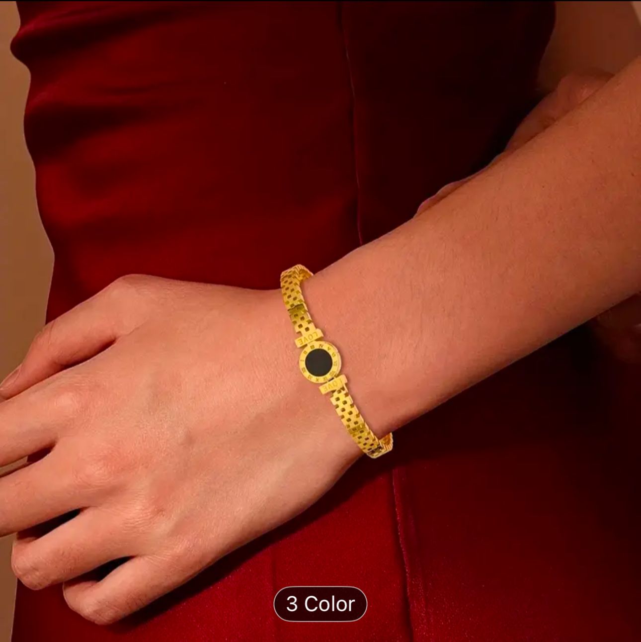 Elysian Love Roman Dial Bracelet – Gold