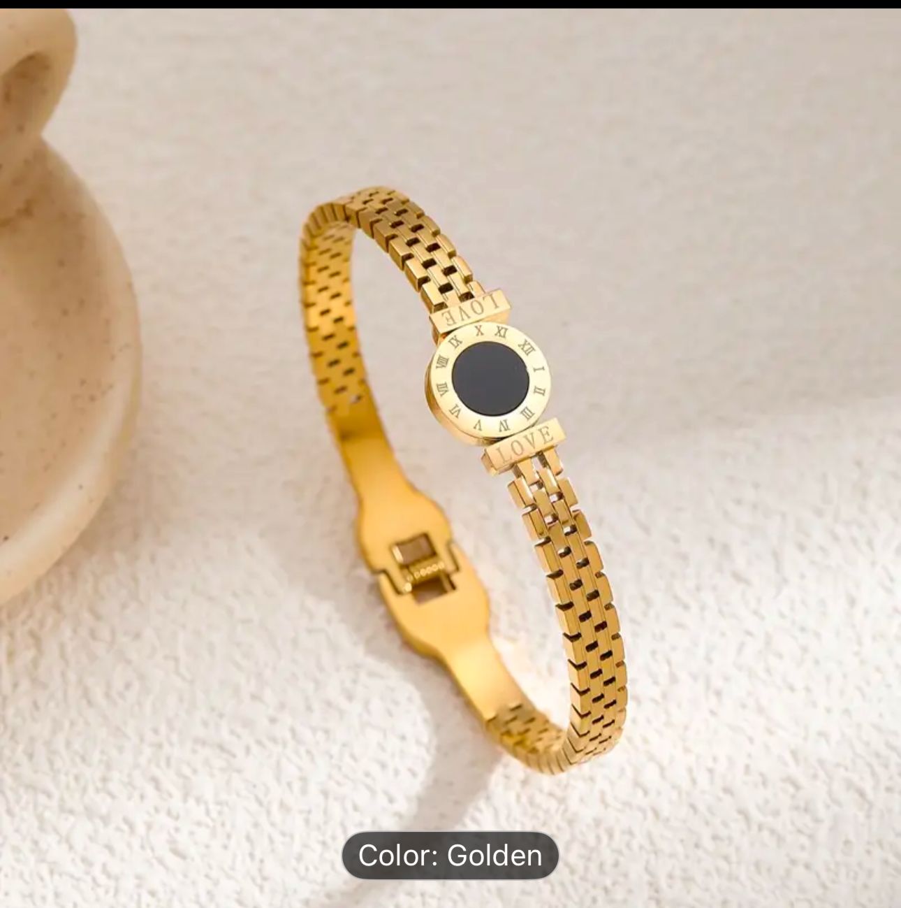Elysian Love Roman Dial Bracelet – Gold