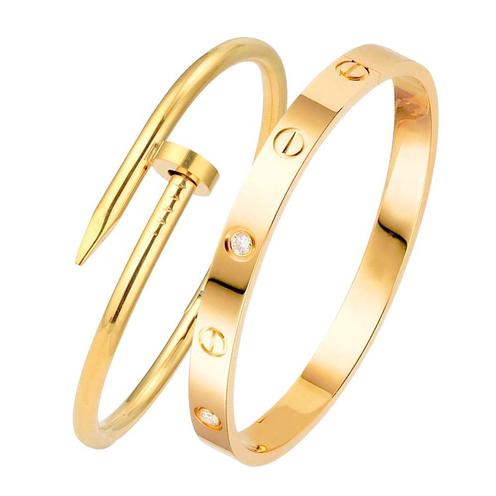 Cartier Nail and love bangle Set
