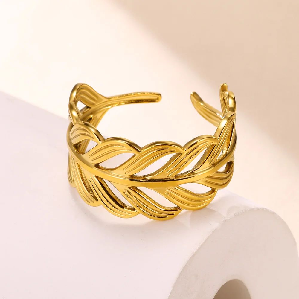 Trendy Crown Stainless Steel Rings for Women