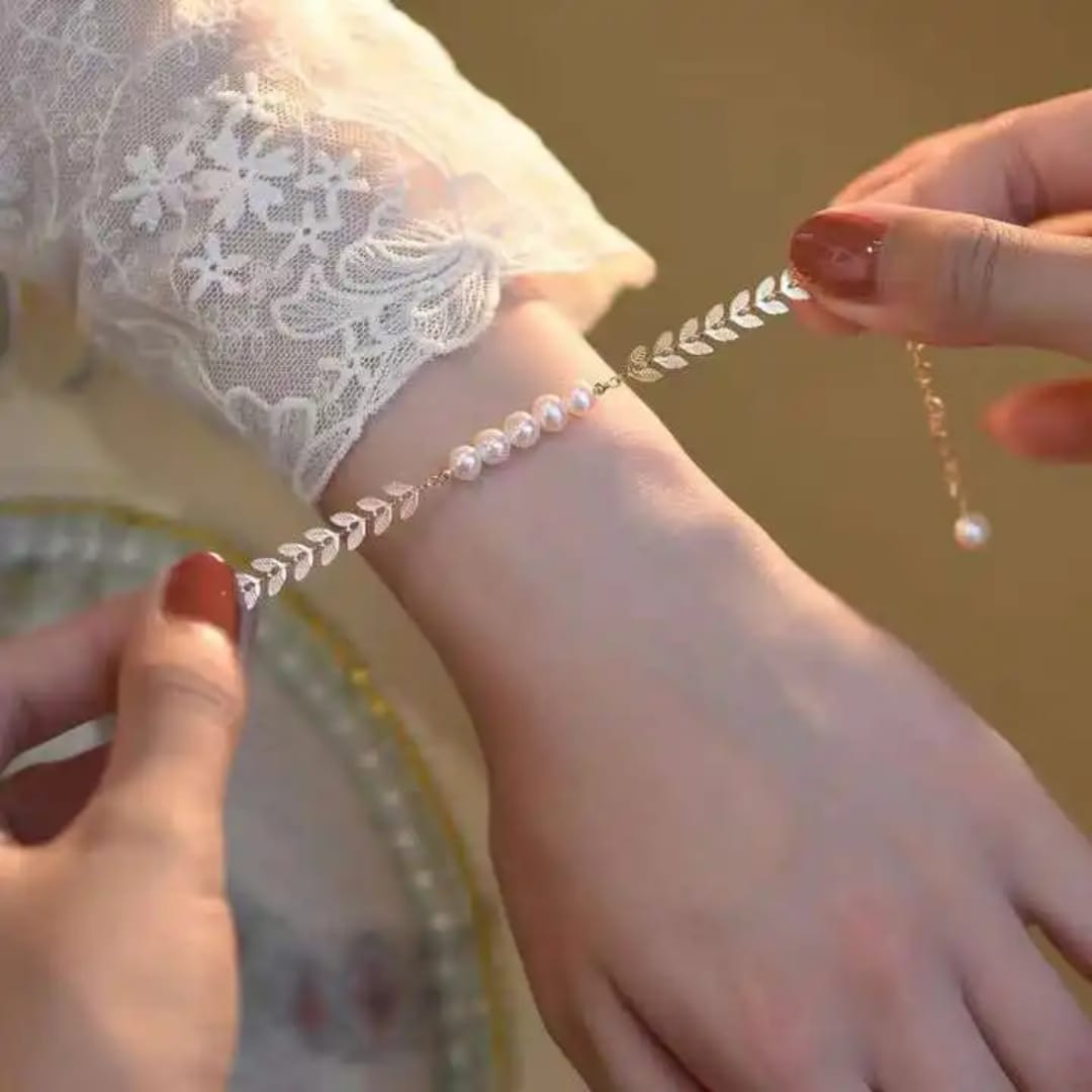 Elegance Pearl Link Bracelet