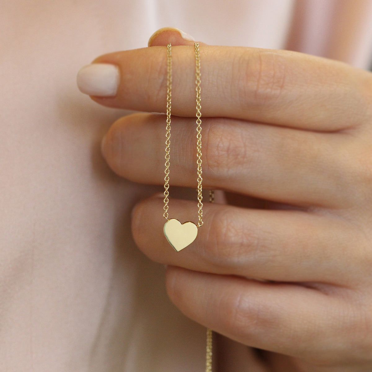 Golden Heartbeat Pendant Necklace