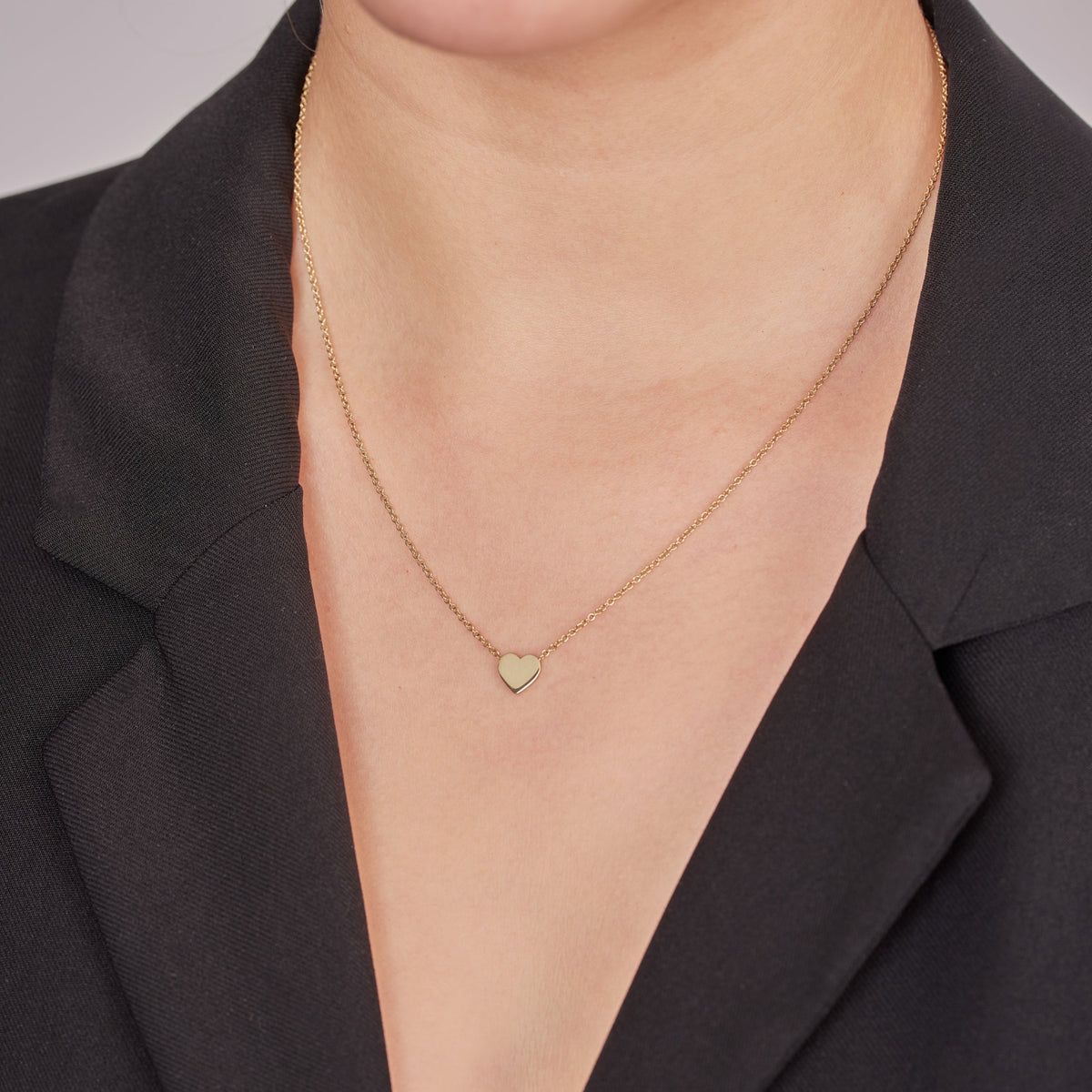 Golden Heartbeat Pendant Necklace