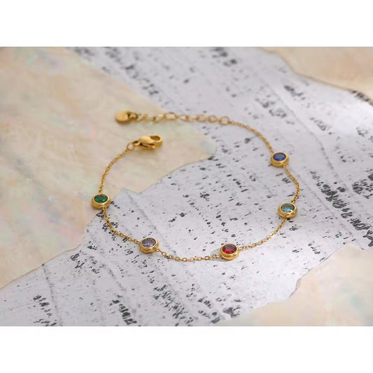 Multicolor Gemstone Bracelet