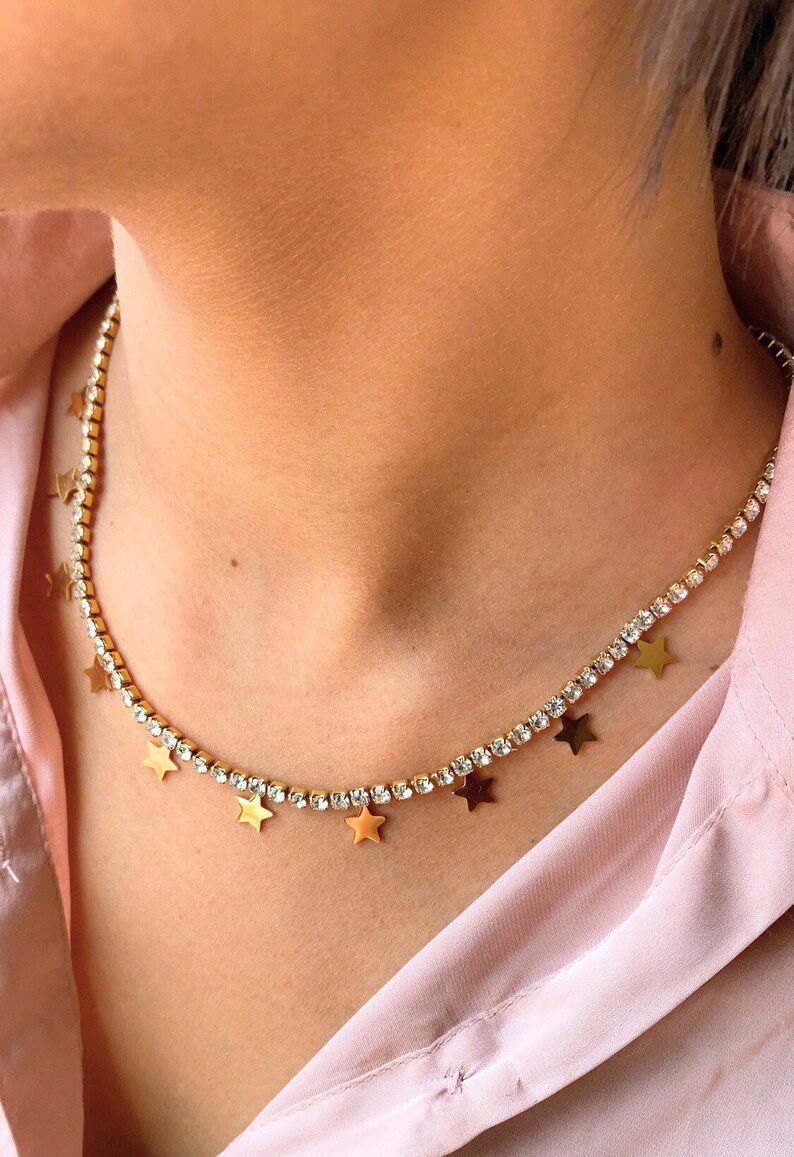 Celestial Spark Star Charm Necklace