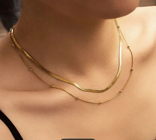 Golden Harmony Layered Necklace