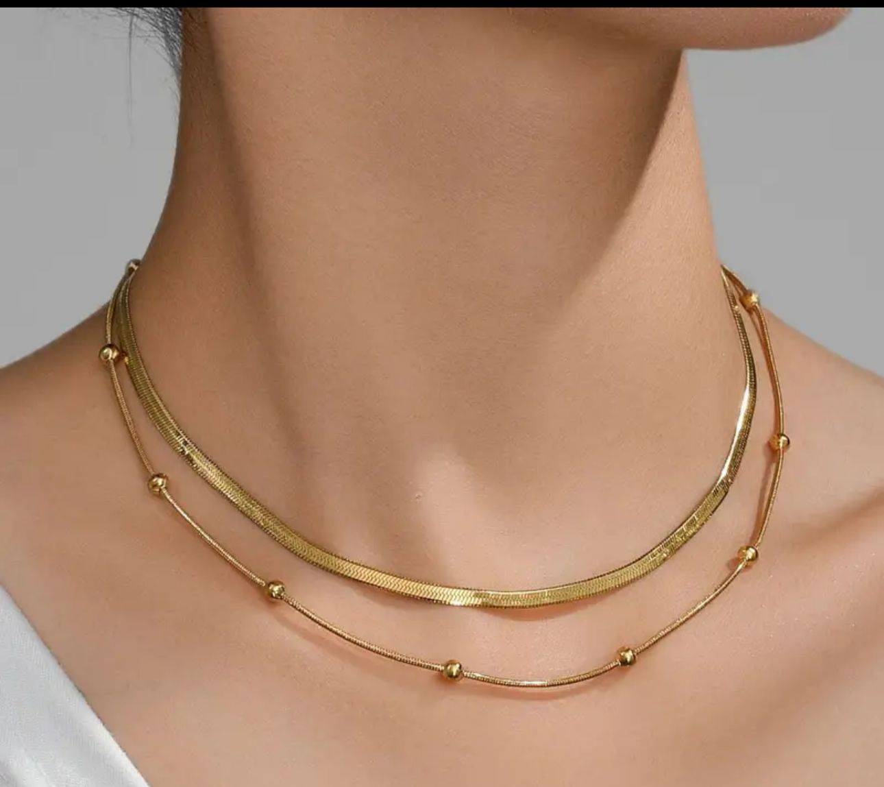 Golden Harmony Layered Necklace