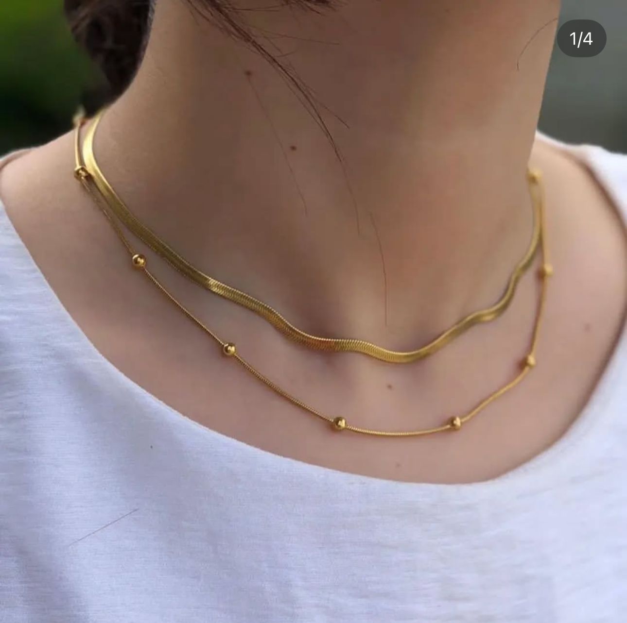Golden Harmony Layered Necklace