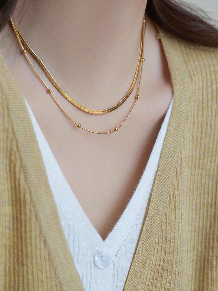 Golden Harmony Layered Necklace